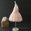 Venda quente embroided flor de algodão macio inteligente vestido casual para a menina crianças